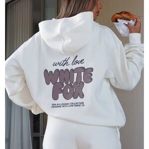 White Fox Women's Cream Hoodie